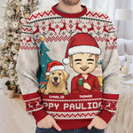 Custom Name Christmas Gifts for Dog Lovers - Personalized Sweatshirt