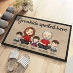 Custom Name Spoiled Grandkids Gifts for Grandparents - Personalized Doormat