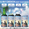 I Love You To The Beach And Back - Couple Personalized Custom 4 In 1 Can Cooler Tumbler - Summer Vacation, Gift For Husband Wife, Anniversary