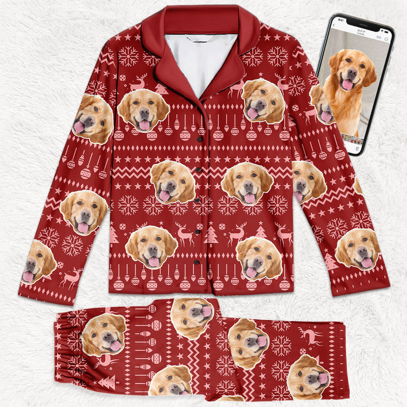 Custom Pet Photo Christmas Gifts for Cat Lovers - Personalized Pajamas