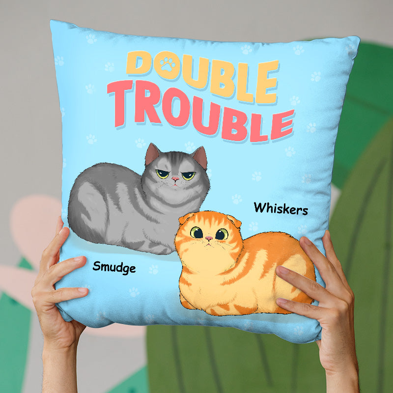 Trouble Maker - Cat Personalized Custom Pillow - Gift For Pet Owners, Pet Lovers