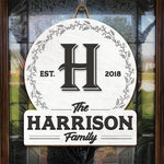 Custom Family Name Housewarming Gifts - Personalized Wood Sign