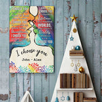 Custom Name I Choose You Couple Gifts - Personalized Poster