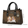 You're A Pawfect Fur Mom - Dog & Cat Personalized Custom Leather Handbag - Gift For Pet Owners, Pet Lovers
