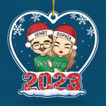 Custom Name Christmas Gifts for Couples - Personalized Ornament