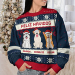 Custom Name Christmas Dog Gifts for Dog Lovers - Personalized Sweatshirt