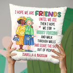 Custom Name Ghost Friends Gifts for Best Friends - Personalized Pillow