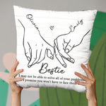 Custom Name Bestie Gifts for Friends - Personalized Pillow