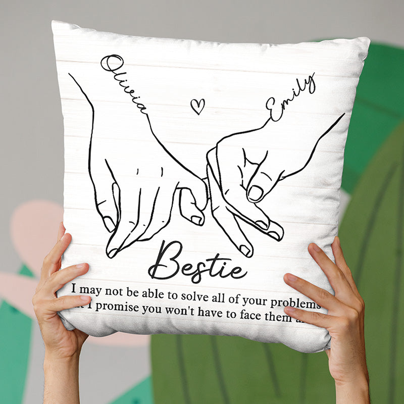 Custom Name Bestie Gifts for Friends - Personalized Pillow