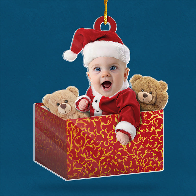 Custom Photo Christmas Baby Gifts - Personalized Ornament