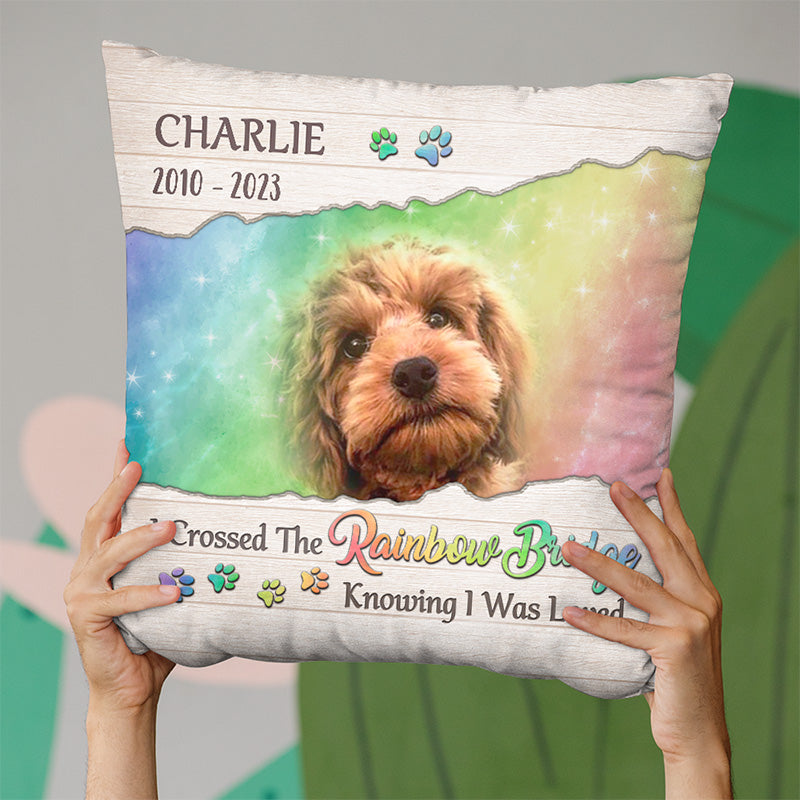 Custom Pet Photo Memorial Gifts - Personalized Pillow