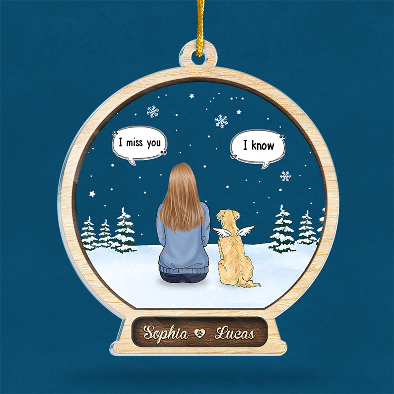 You Are Loved Beyond Words - Memorial Personalized Custom Ornament - Acrylic Custom Shaped - Christmas Gift, Sympathy Gift For Pet Owners, Pet Lovers