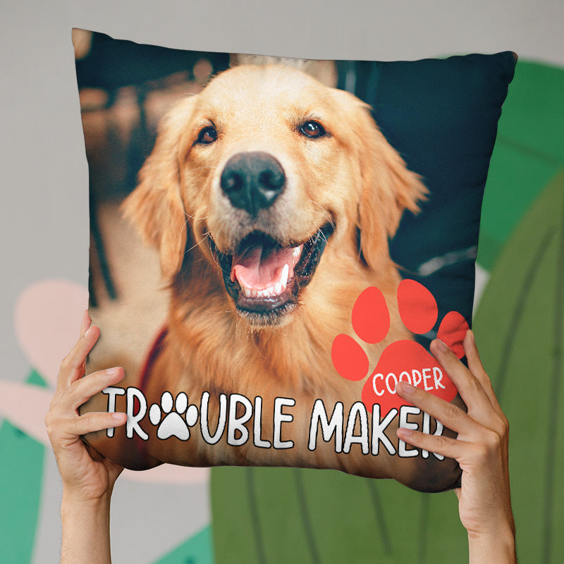 Custom Pet Photo Funny Dog Gifts - Personalized Pillow