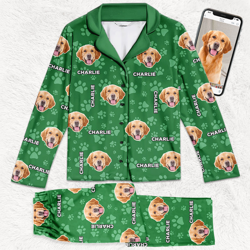 Custom Photo Cat Rules The World - Dog & Cat Personalized Custom Face Photo Pajamas - Christmas Gift For Pet Owners, Pet Lovers