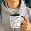 Thanks For Not Swallowing Us - Family Personalized Custom Accent Mug - Father's Day, Mother's Day, Birthday Gift For Dad, Mom