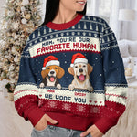 Custom Name Christmas Dog Gifts for Mom - Personalized Sweatshirt