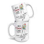 Custom Name Best Nana Ever Gifts for Grandma - Personalized Mugs