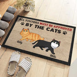 Custom Cat Name Funny Cat Lover Gifts - Personalized Doormat
