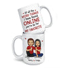 I Love You More - Couple Personalized Custom Mug - Gift For Husband Wife, Anniversary