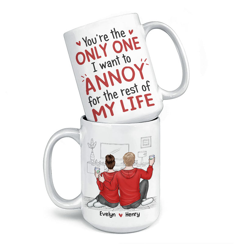 I Promise To Still Grab Your Butt - Couple Personalized Custom Mug - Gift For Husband Wife, Anniversary