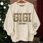 Custom Leopard Print Name Gifts - Personalized Sweater