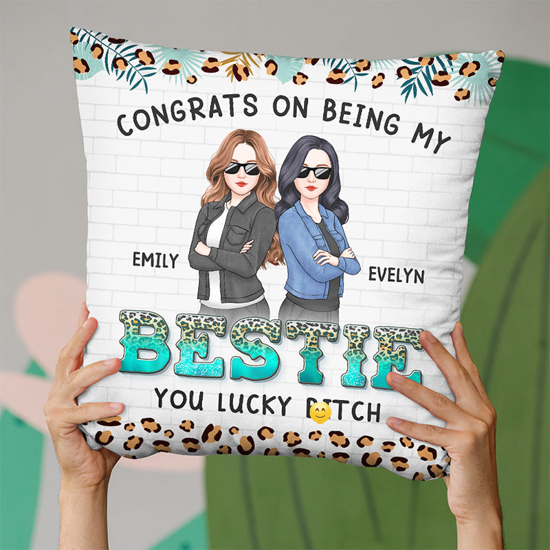Custom Name Funny Best Friend Gifts for Women - Personalized Pillow