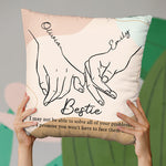 Custom Name Bestie Friendship Gifts - Personalized Pillow