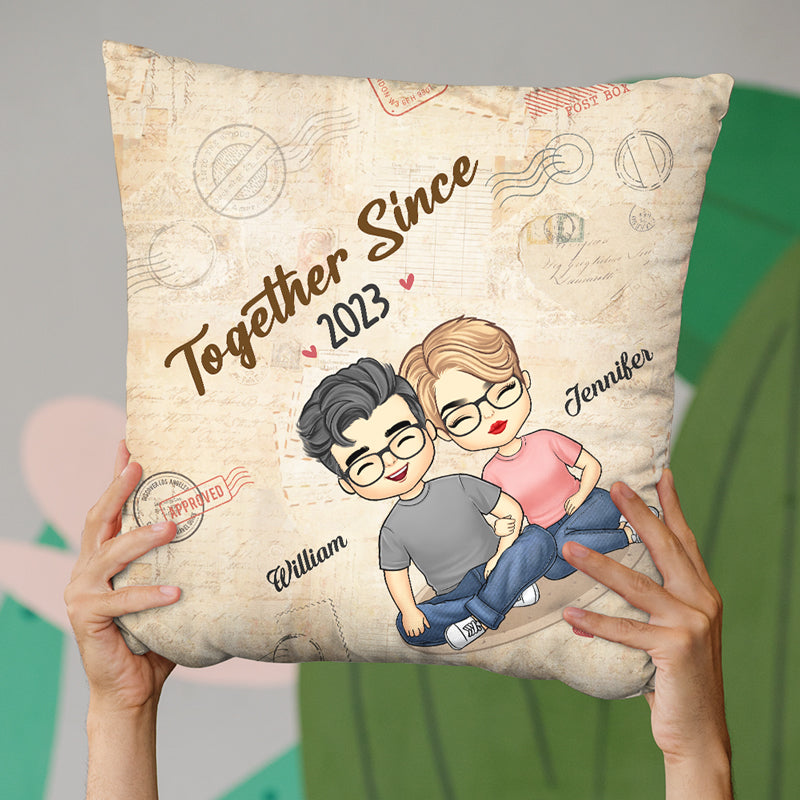 Custom Name Romantic Couple Gifts - Personalized Pillow