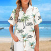 Custom Photo Seek To Sea More - Company Logo Personalized Custom Unisex Tropical Hawaiian Aloha Shirt - Summer Vacation Gift, Gift For Coworker, Team Members