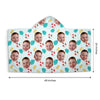 Custom Photo Happiness Comes In Waves - Family Personalized Custom Kid Hooded Beach Towel - Gift For Kids, Family Members