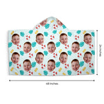 Custom Photo Poolside Gifts for Kids - Personalized Beach Towel