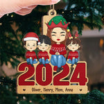 Custom Name Christmas Family Gifts for Mom - Personalized Ornament