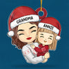 Sending You Holiday Hugs  - Family Personalized Custom Ornament - Acrylic Custom Shaped - Christmas Gift For Mom, Grandma