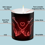 Custom Name Swiped Right Couple Gifts - Personalized Scented Candle