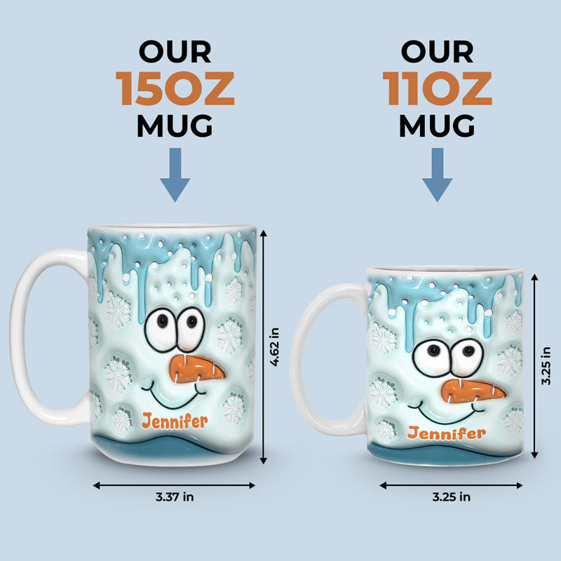 Hello December - Family Personalized Custom 3D Inflated Effect Printed Mug - Christmas Gift For Family Members