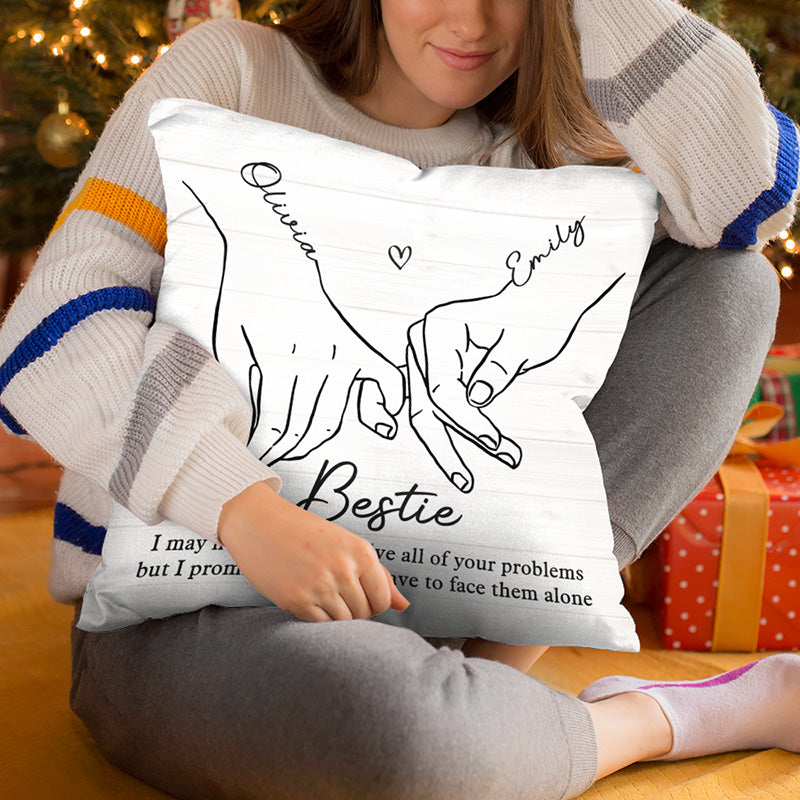 Custom Name Bestie Gifts for Friends - Personalized Pillow