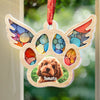 Custom Photo Pets Leave Pawprints On Our Hearts - Memorial Personalized Custom Suncatcher Ornament - Acrylic Unique Shaped - Sympathy Gift For Pet Owners, Pet Lovers
