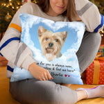 Custom Name Pet Memorial Gifts for Dog Lovers - Personalized Pillow