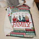 Custom Name Angel Cardinal Memorial Family Gifts - Personalized Blanket