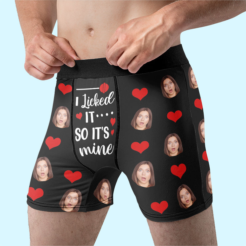 Custom Photo Cheeky Love Gifts for Him - Personalized Boxer Briefs