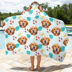 Custom Photo Poolside Gifts for Kids - Personalized Beach Towel