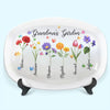 Grandma's Garden Is Awesome - Family Personalized Custom Platter - Mother's Day, Birthday Gift For Grandma