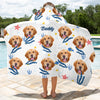 Custom Photo We All Need Vitamin Sea - Family Personalized Custom Kid Hooded Beach Towel - Gift For Kids, Family Members
