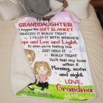 Custom Name Grandma and Grandson Gifts - Personalized Blanket