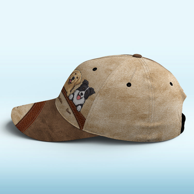 Happiness Is A Warm Puppy Blue - Dog Personalized Custom Hat, All Over Print Classic Cap - New Arrival, Gift For Pet Owners, Pet Lovers