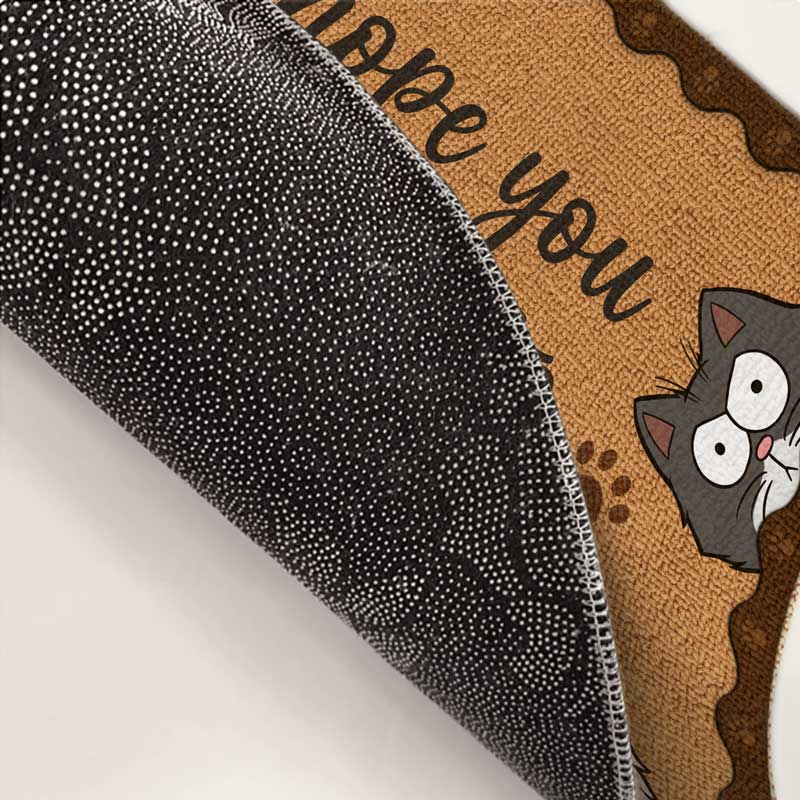 Custom Hope You Like Cats Housewarming Decor - Personalized Doormat