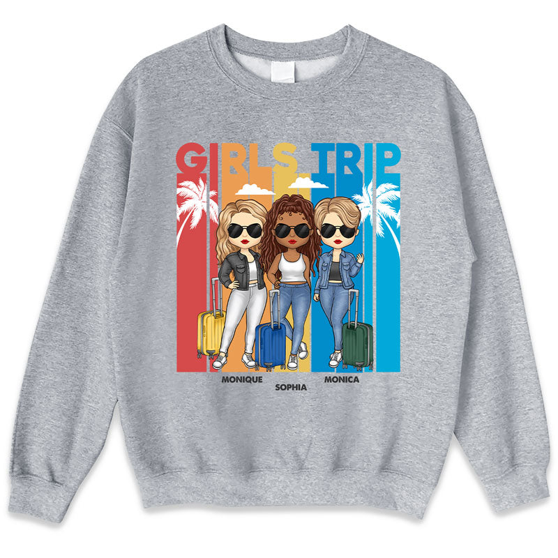 Custom Character Girls Trip Gifts for Friends - Personalized Apparel