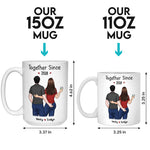 Custom Together Since Couple Anniversary Gifts - Personalized Mugs