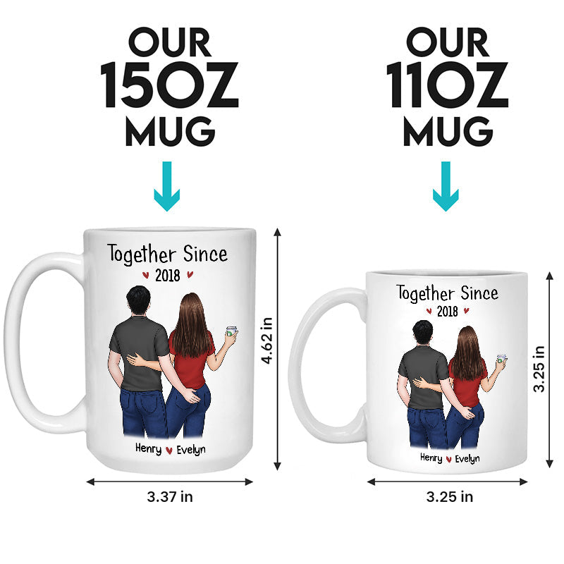 Custom Together Since Couple Anniversary Gifts - Personalized Mugs