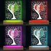 Custom Photo Remember The Best Times - Memorial Personalized Custom Shaped 3D LED Light - Sympathy Gift For Family Members